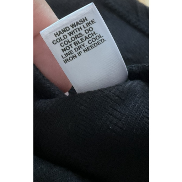 Cato Dress Womens 26W Black Textured Knee Length 3/4 Sleeve Pullover Plus Size - Picture 9 of 10